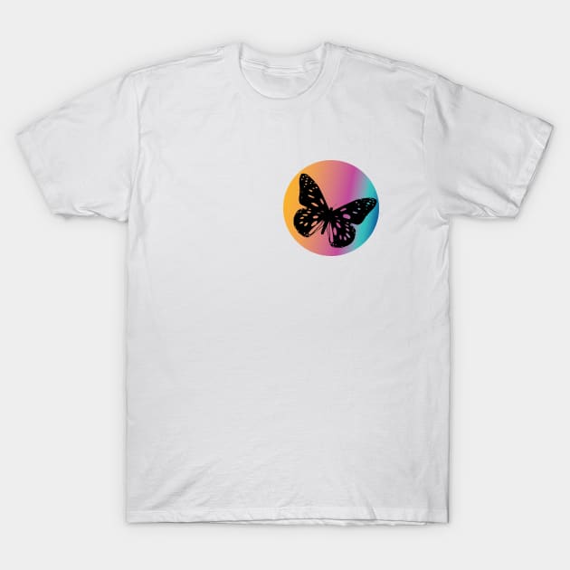 Retro Butterfly T-Shirt by NickiPostsStuff